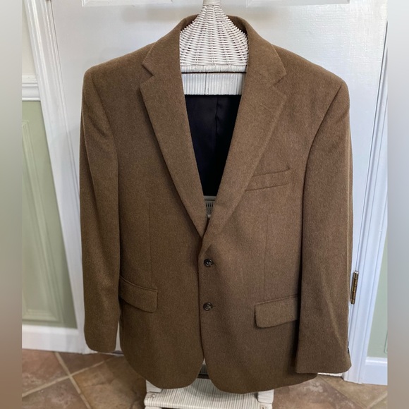 Joseph A Banks 100% Camel Hair Blazer Sport Coat Size 42S NO further reductions - Picture 5 of 9